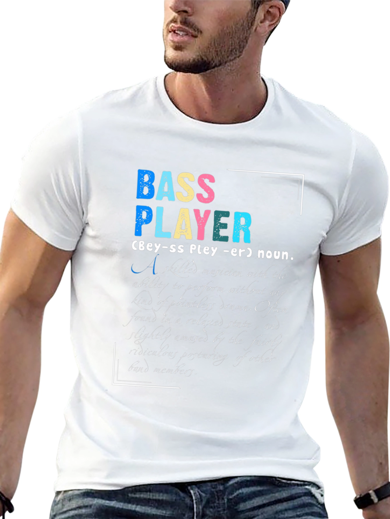 Bass Player Definition Graphic T-Shirt