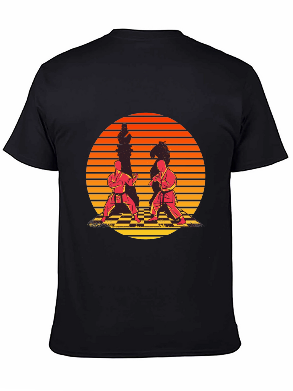 Chess Karate Sunset T-Shirt