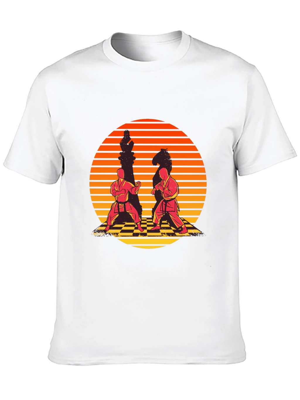 Chess Karate Sunset T-Shirt