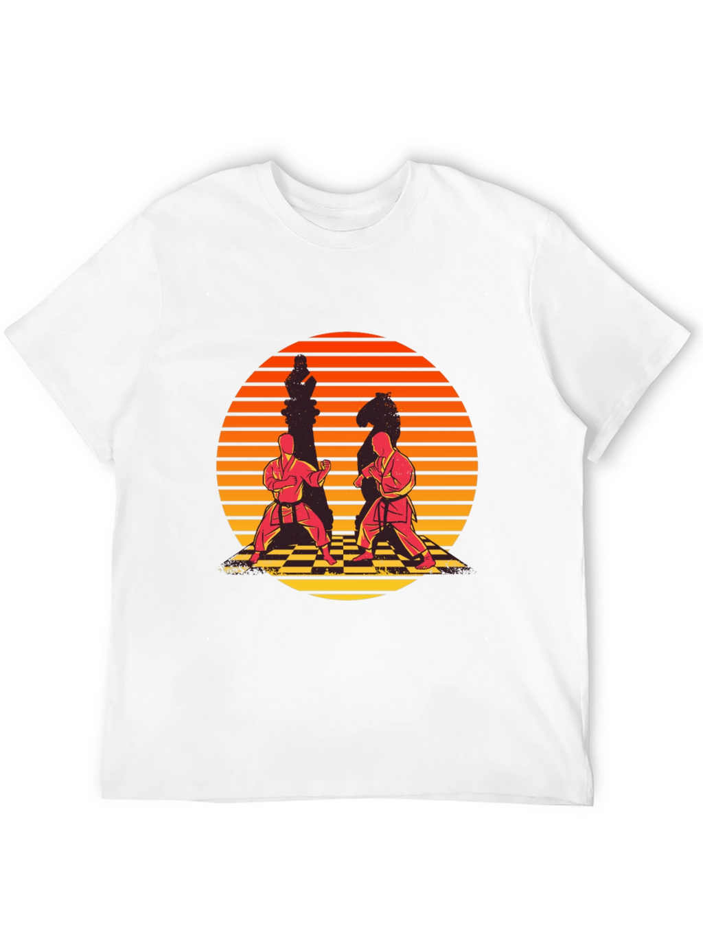 Chess Karate Sunset T-Shirt