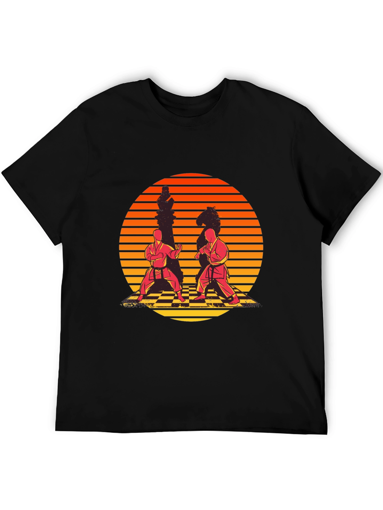 Chess Karate Sunset T-Shirt