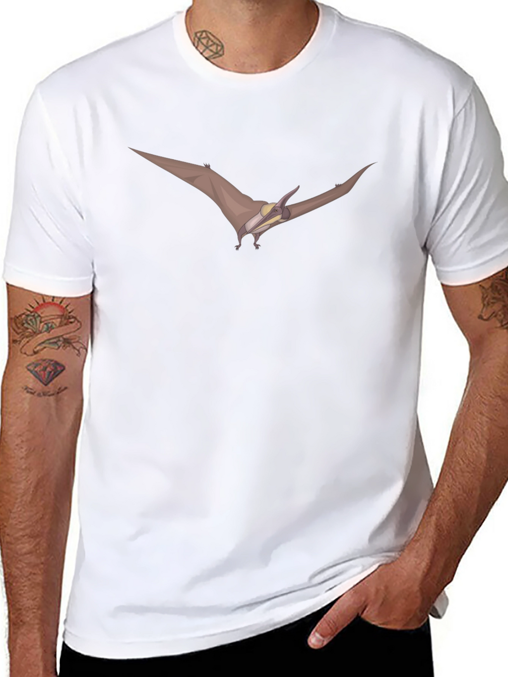 Pterodactyl Graphic Print T-Shirt