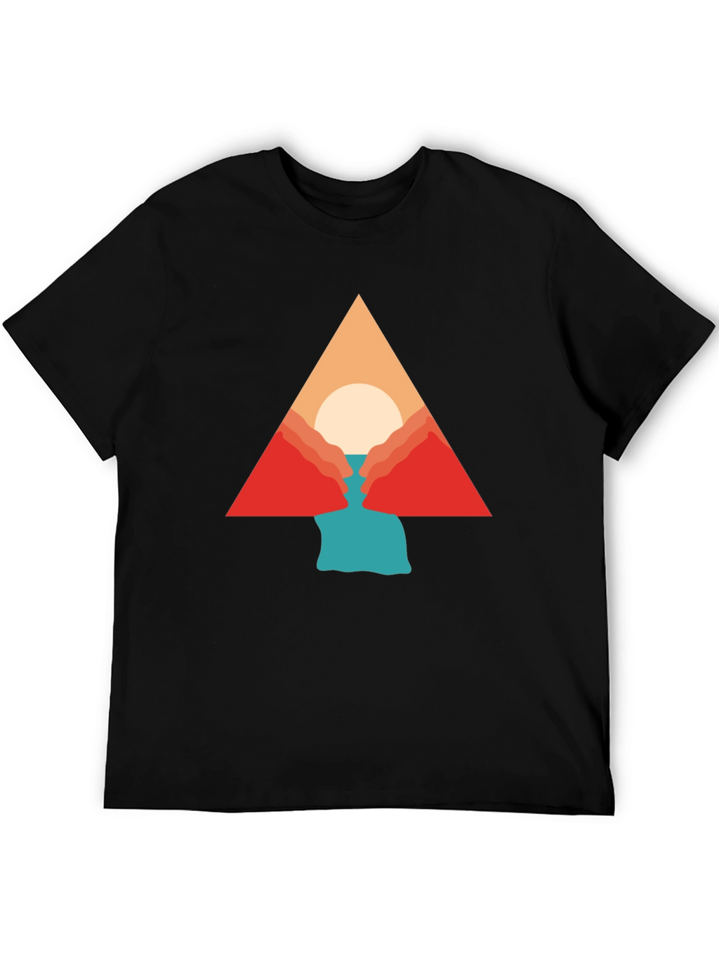 Geometric Mountain Graphic Tee