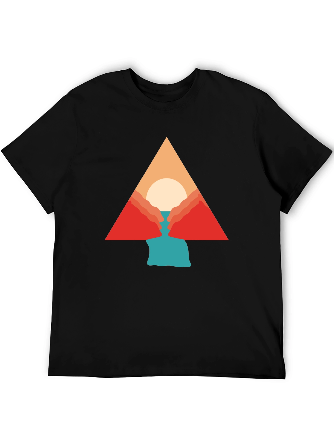 Geometric Mountain Graphic Tee