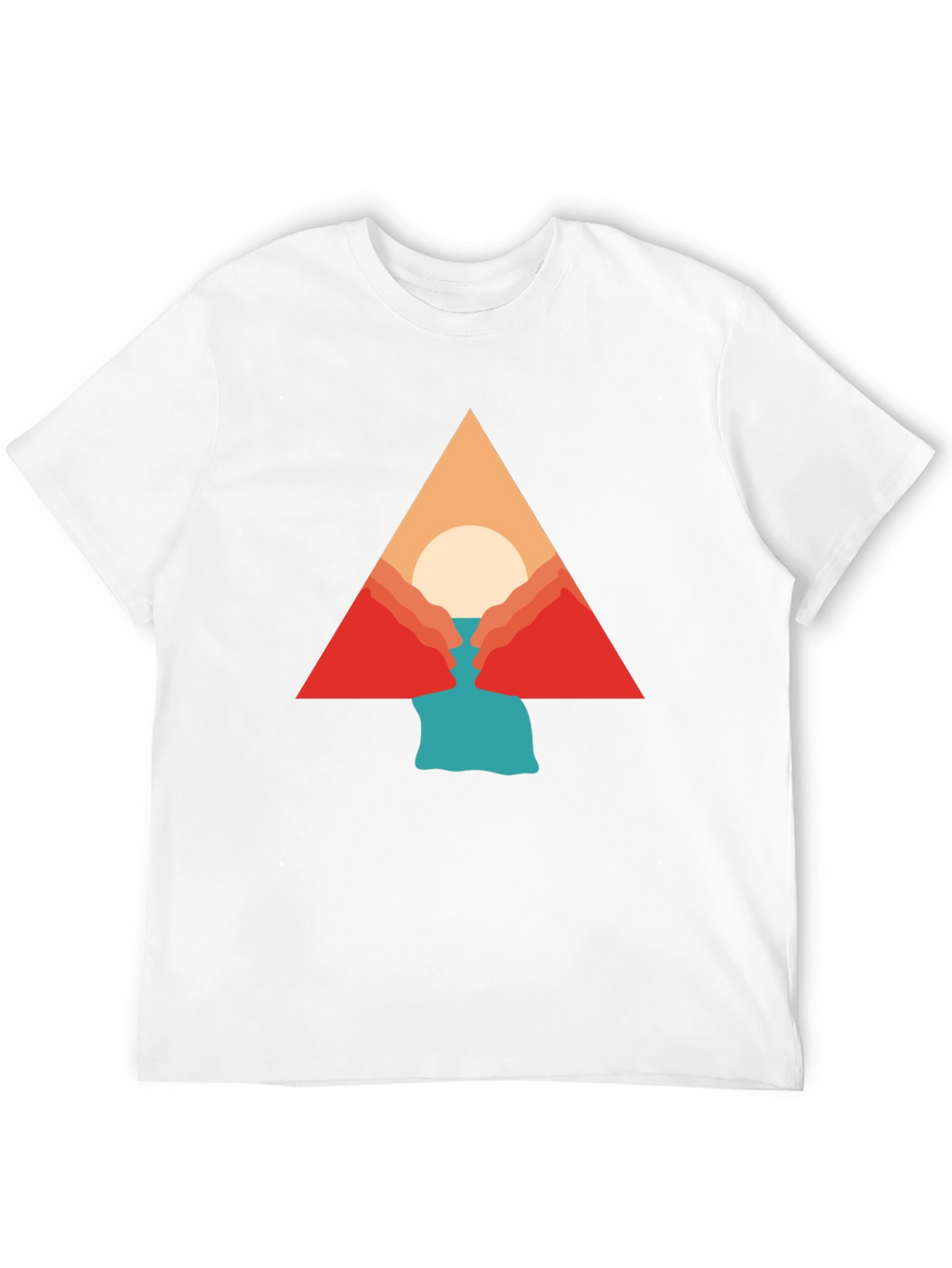 Geometric Mountain Graphic Tee