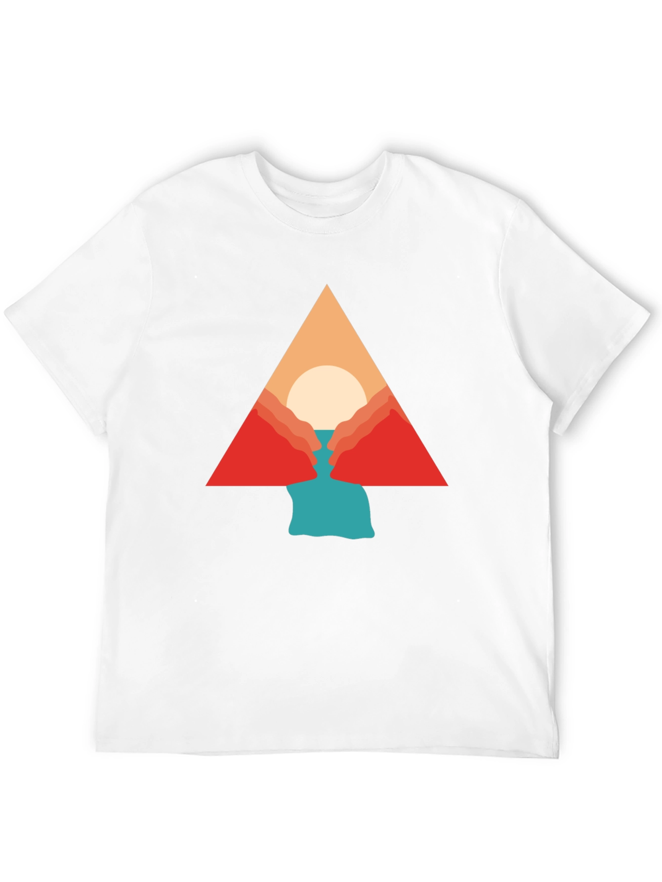 Geometric Mountain Graphic Tee