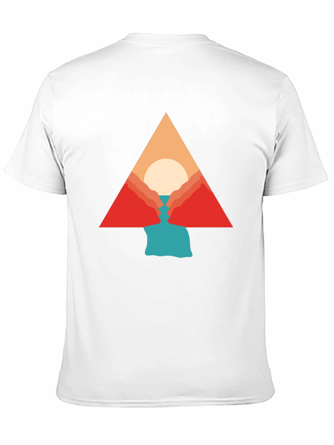 Geometric Mountain Graphic Tee