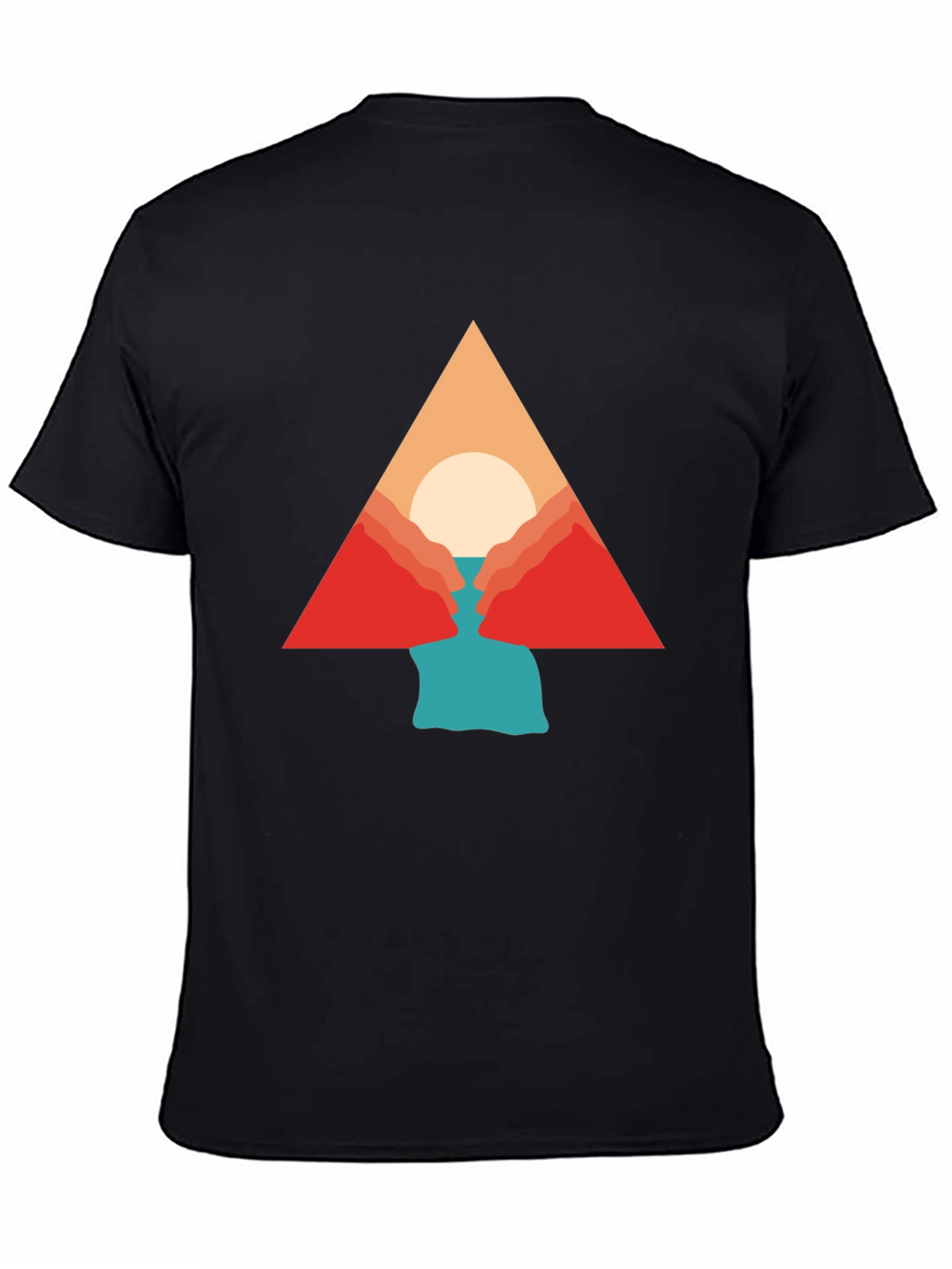 Geometric Mountain Graphic Tee