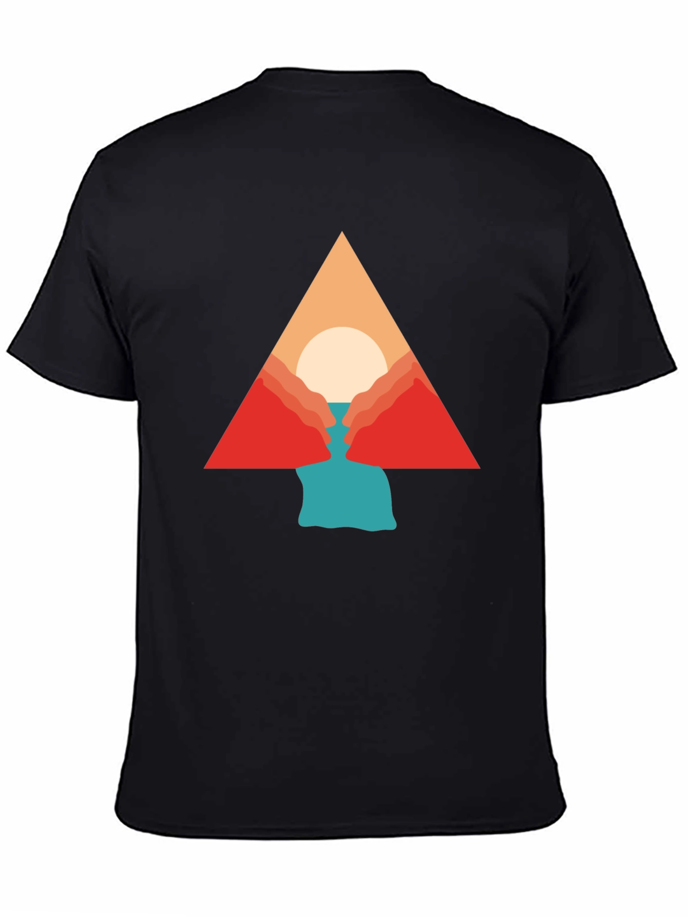 Geometric Mountain Graphic Tee