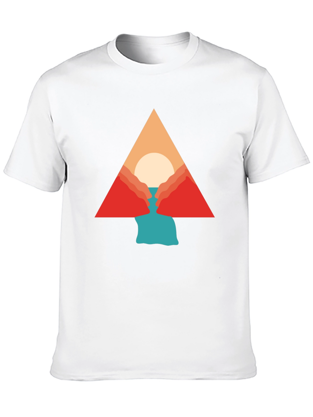 Geometric Mountain Graphic Tee