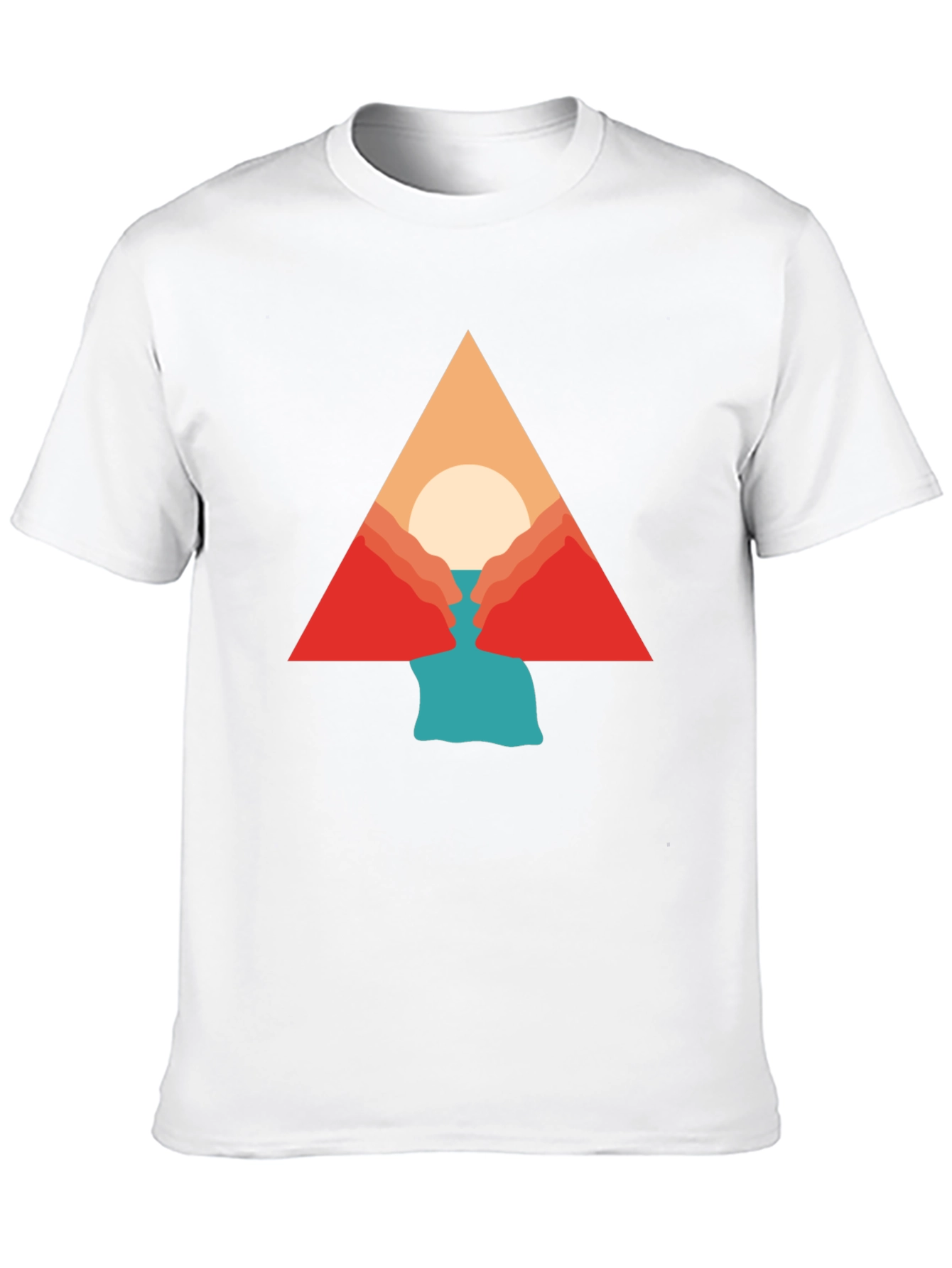 Geometric Mountain Graphic Tee