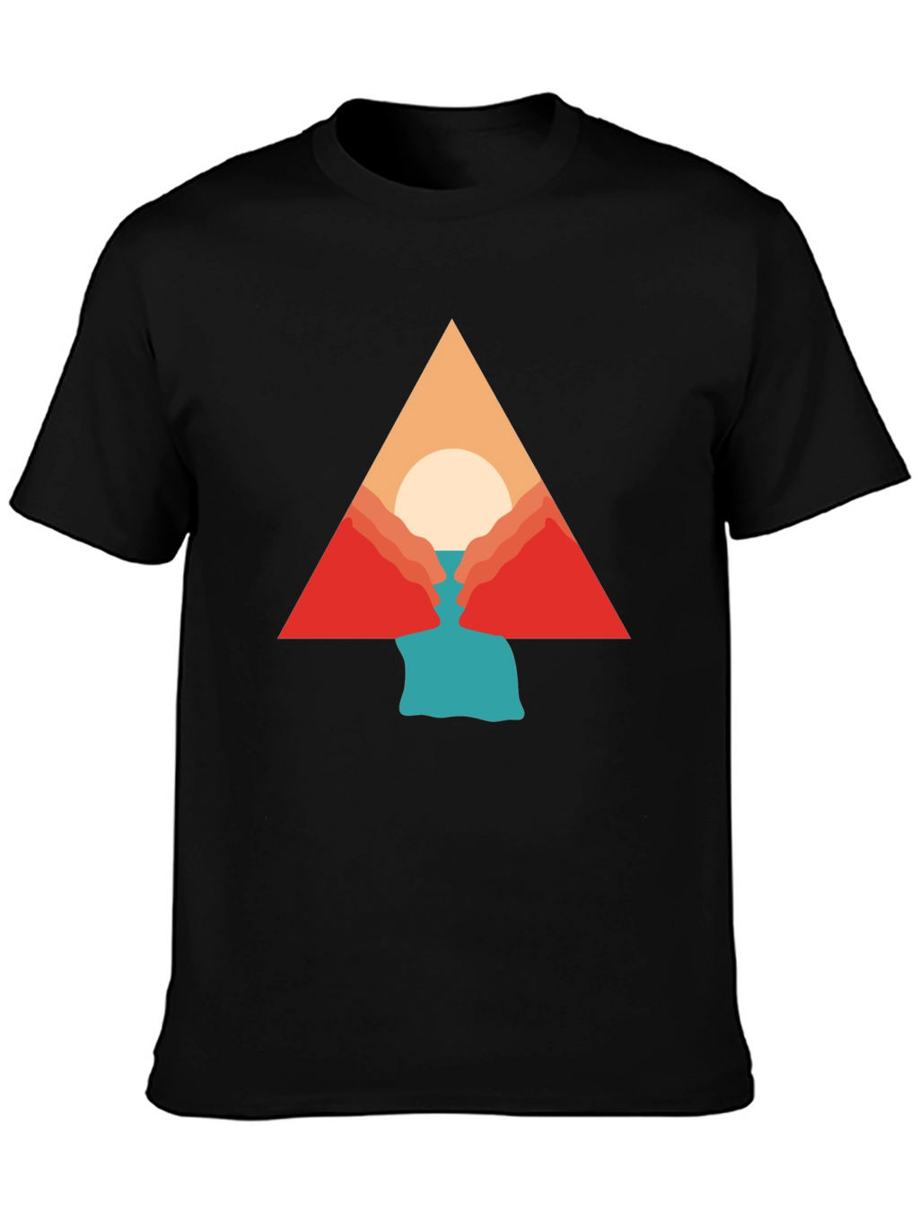 Geometric Mountain Graphic Tee