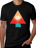 Geometric Mountain Graphic Tee