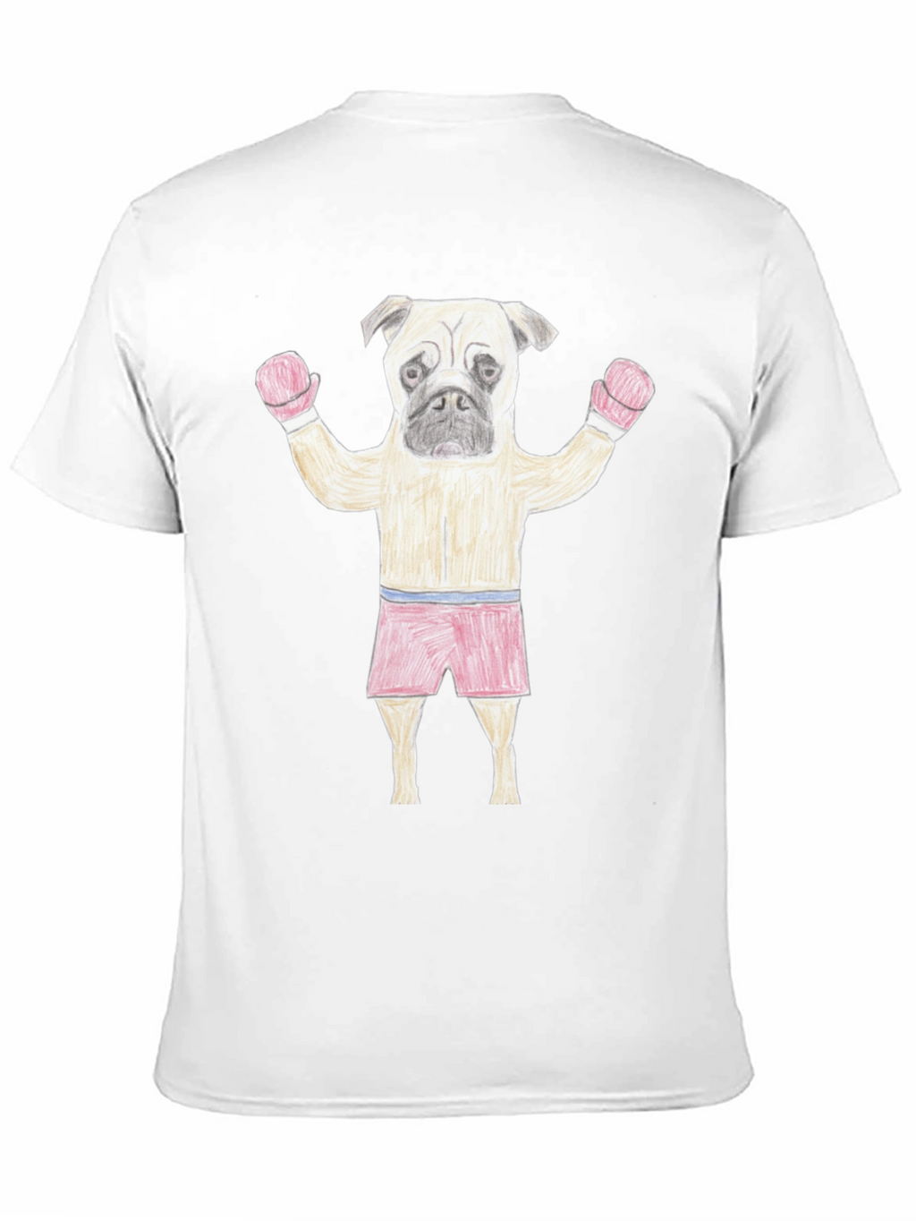 Pug Boxer Black T-Shirt - Funny Animal Tee