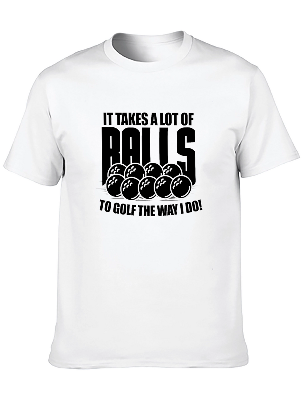 Humorous Golf Balls Graphic Tee