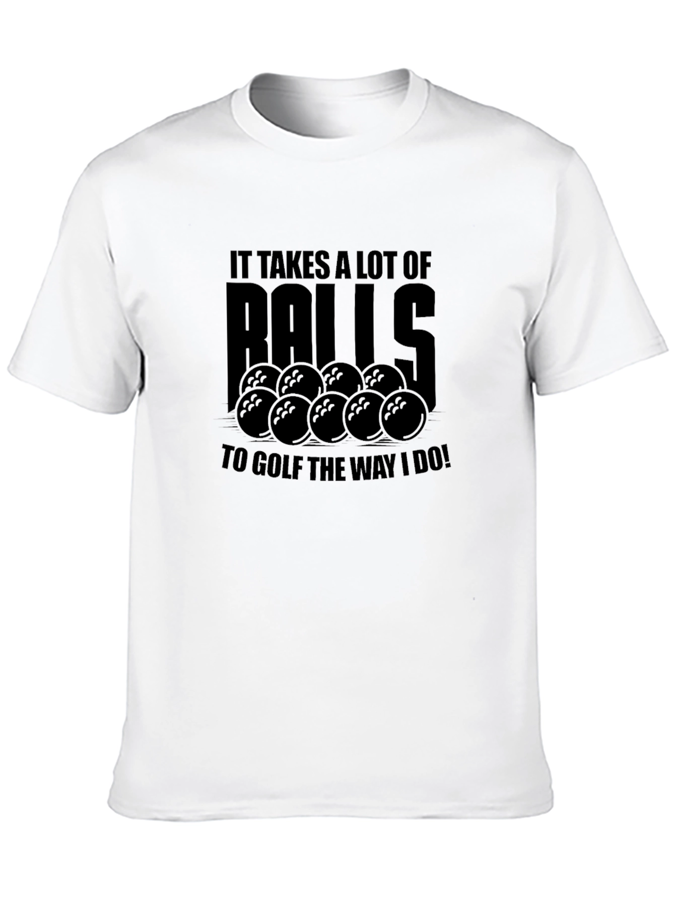 Humorous Golf Balls Graphic Tee