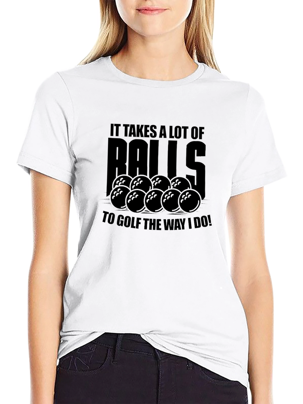 Humorous Golf Balls Graphic Tee