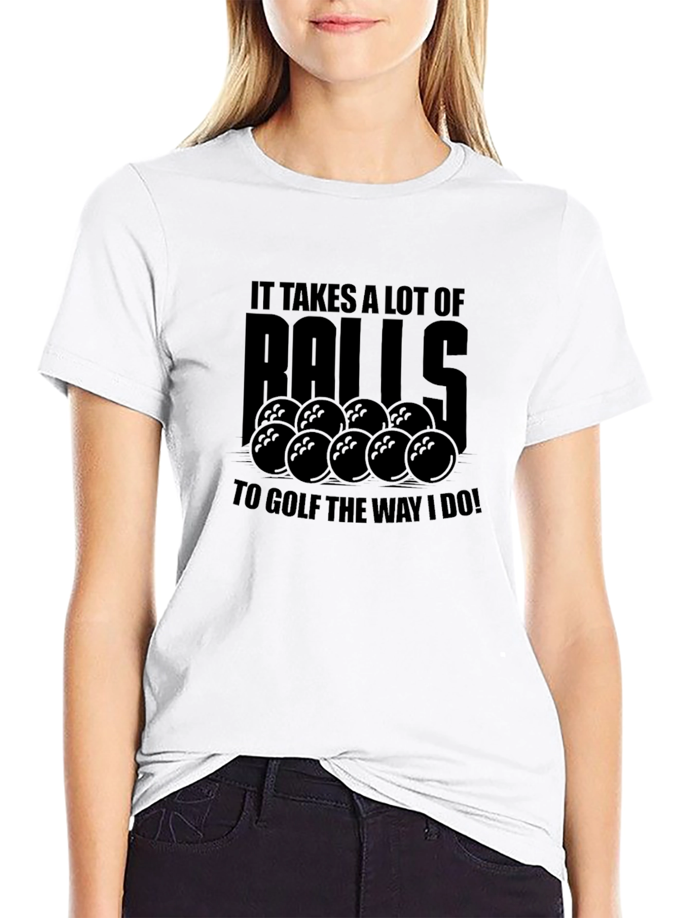 Humorous Golf Balls Graphic Tee