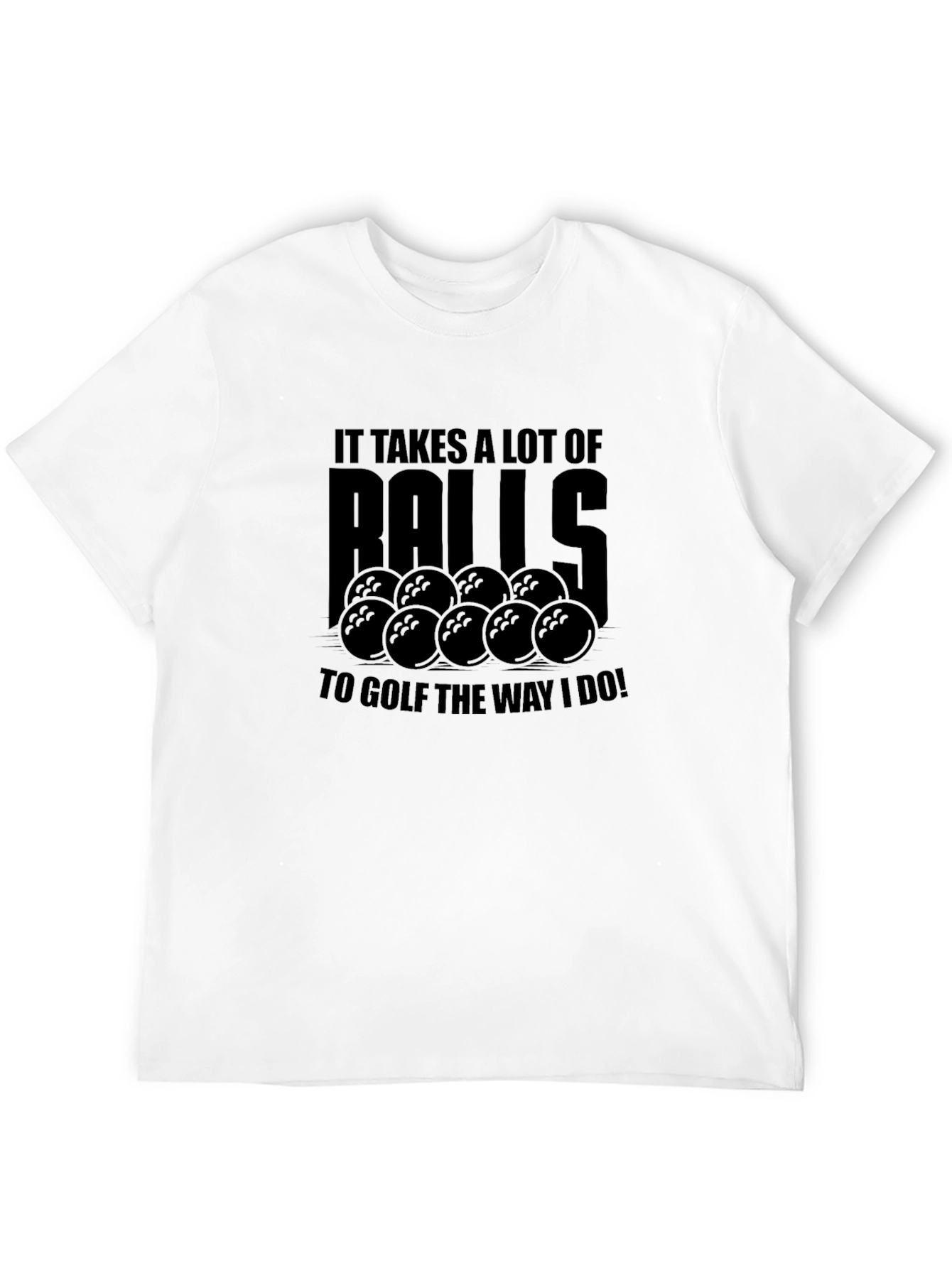Humorous Golf Balls Graphic Tee