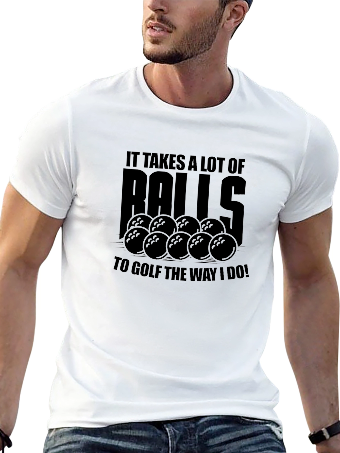 Humorous Golf Balls Graphic Tee