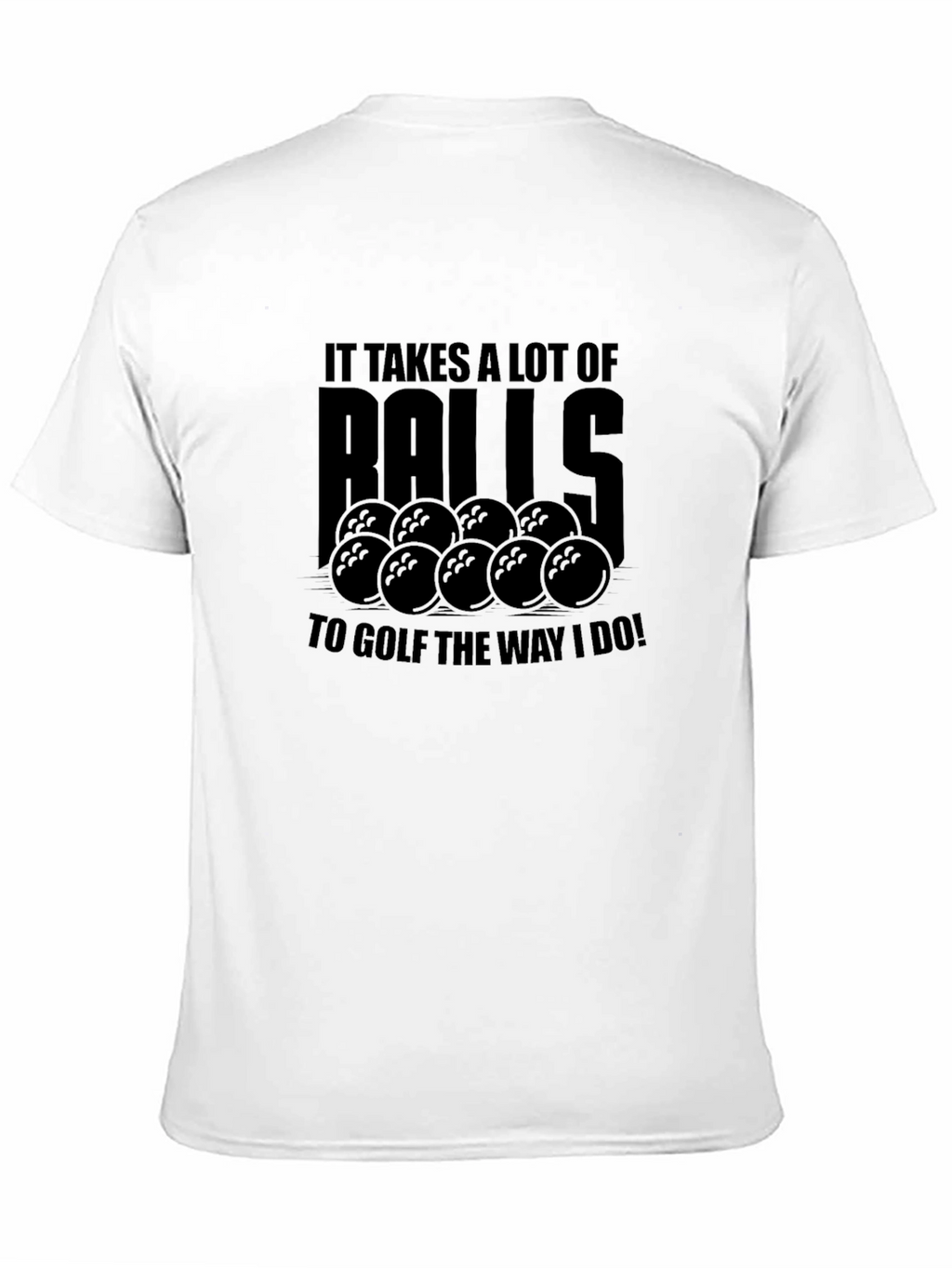 Humorous Golf Balls Graphic Tee