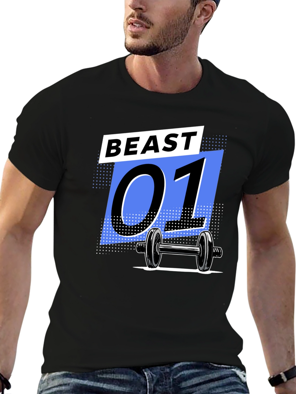 Beast 01 Gym Black T-Shirt