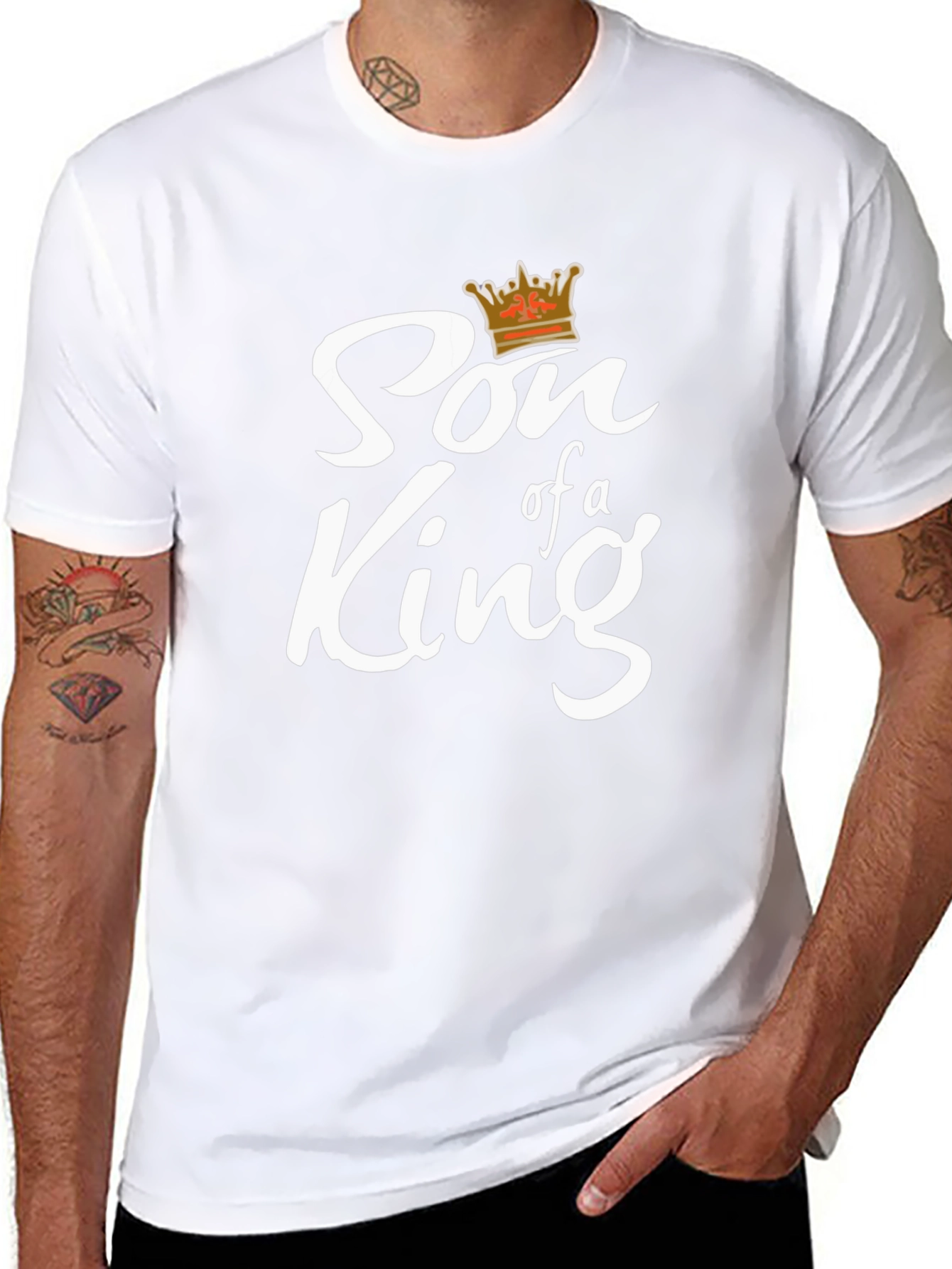 Son of a King Black Graphic Tee