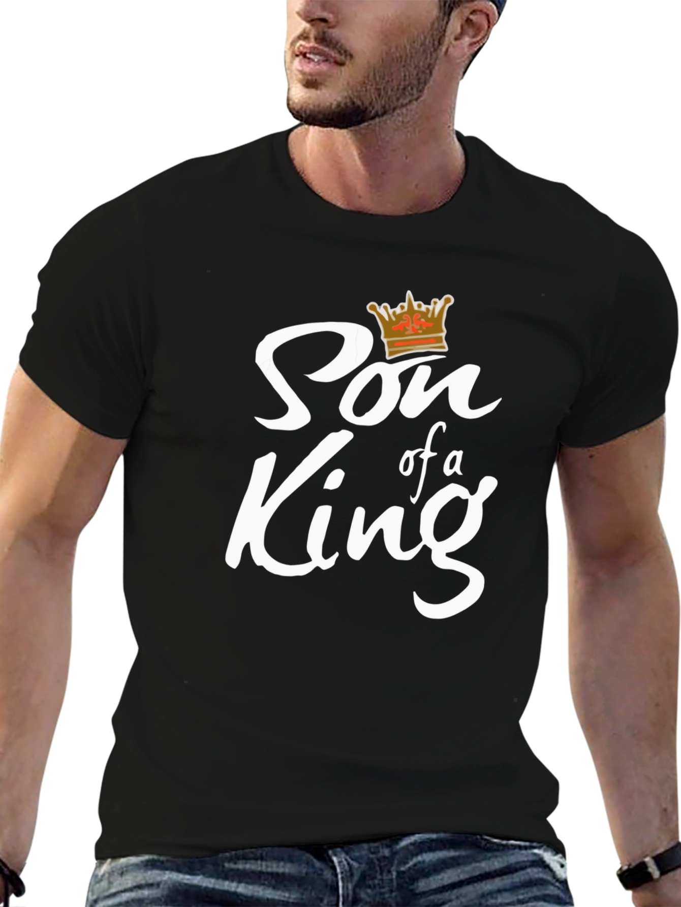 Son of a King Black Graphic Tee