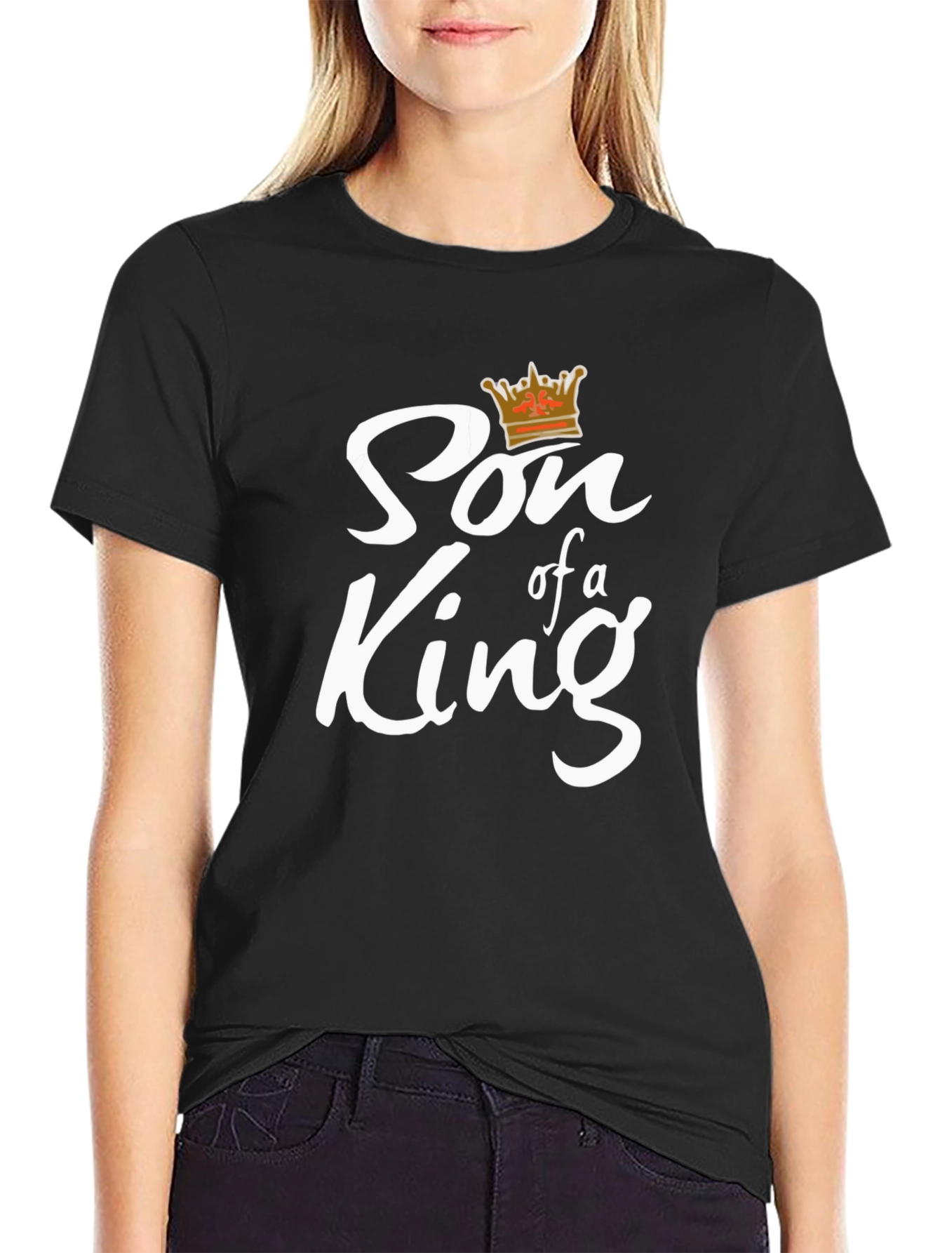 Son of a King Black Graphic Tee