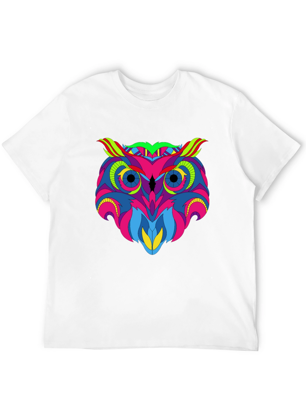 Vivid Owl Graphic Tee - Mens Black T-Shirt