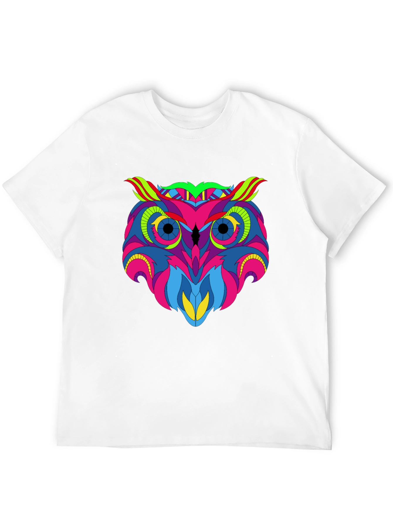 Vivid Owl Graphic Tee - Mens Black T-Shirt