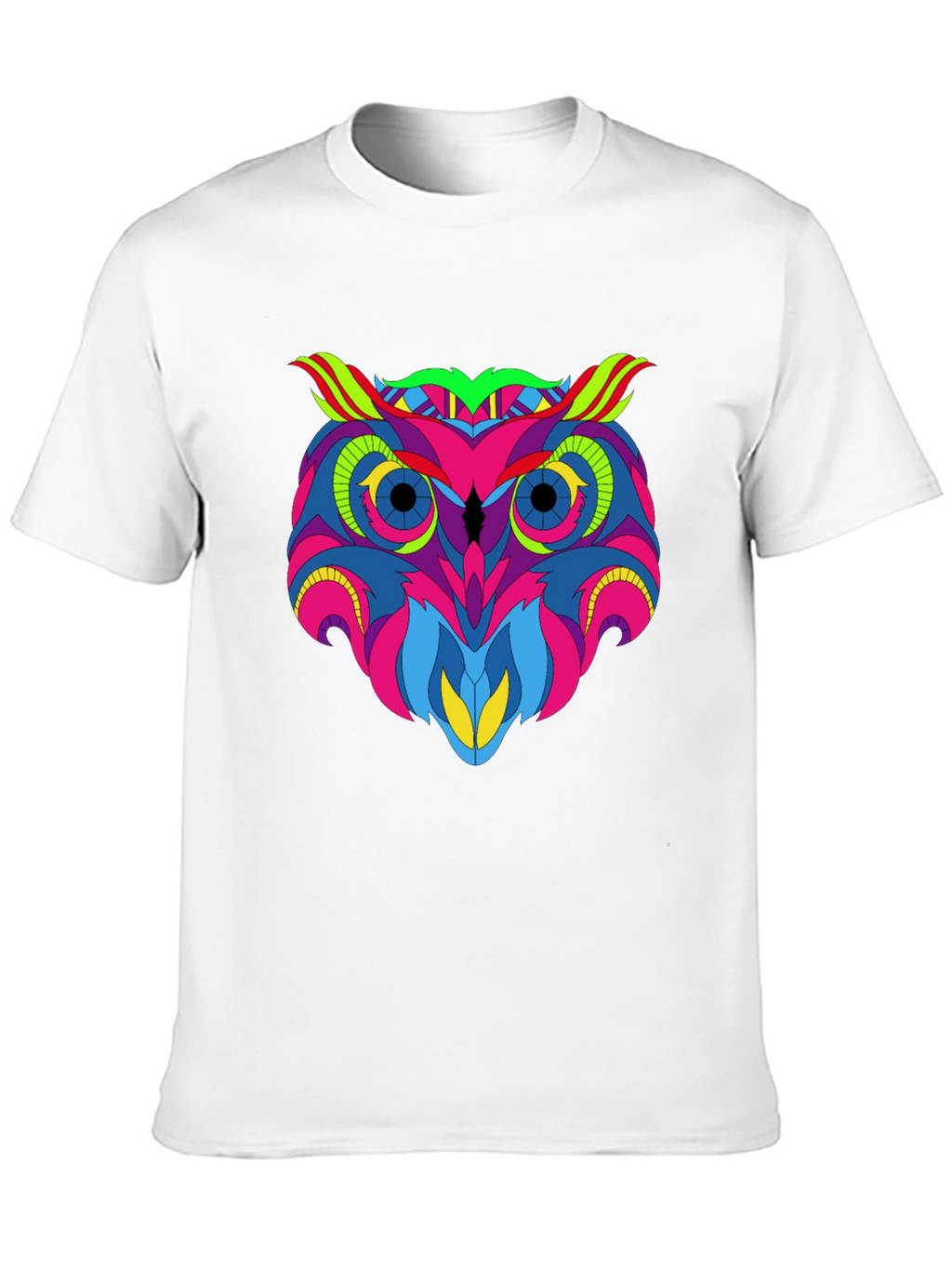 Vivid Owl Graphic Tee - Mens Black T-Shirt