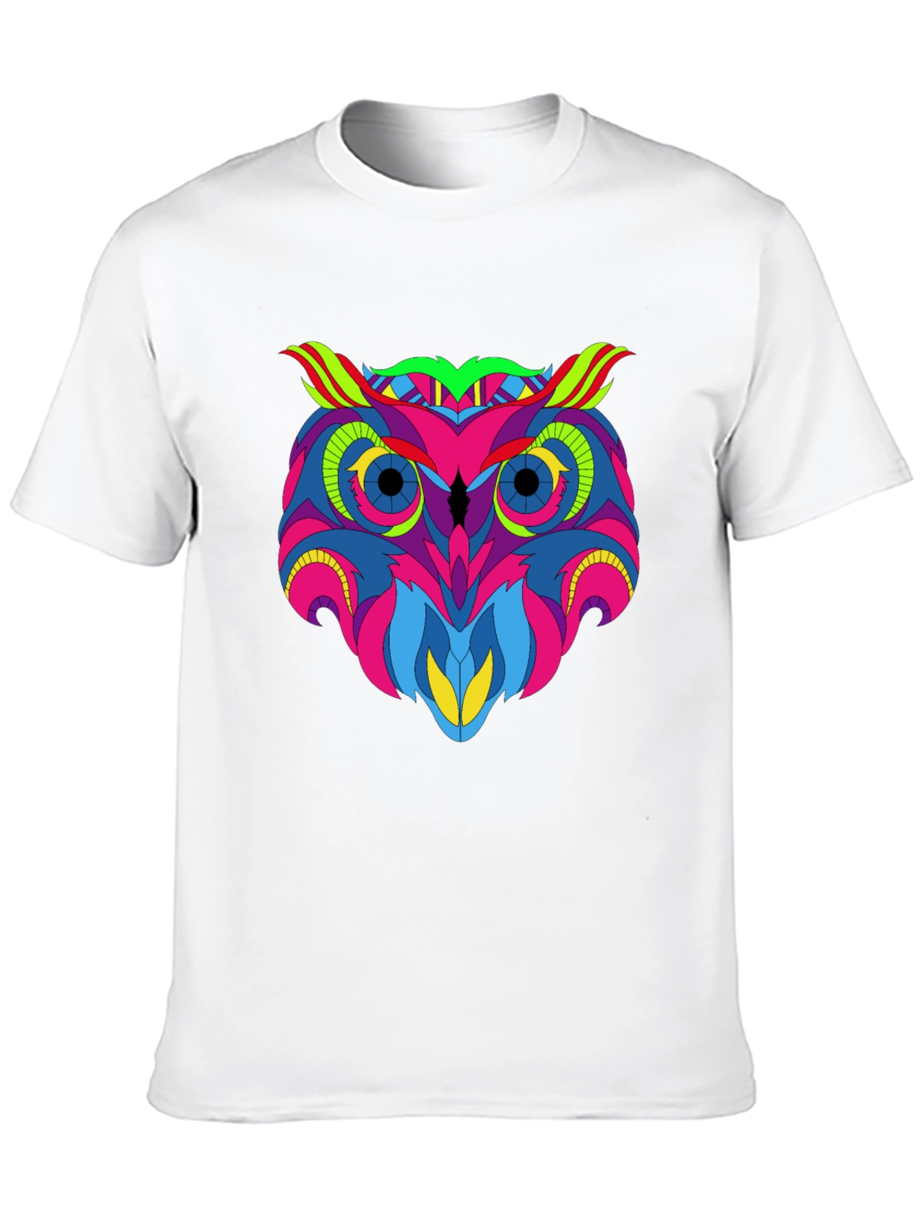 Vivid Owl Graphic Tee - Mens Black T-Shirt