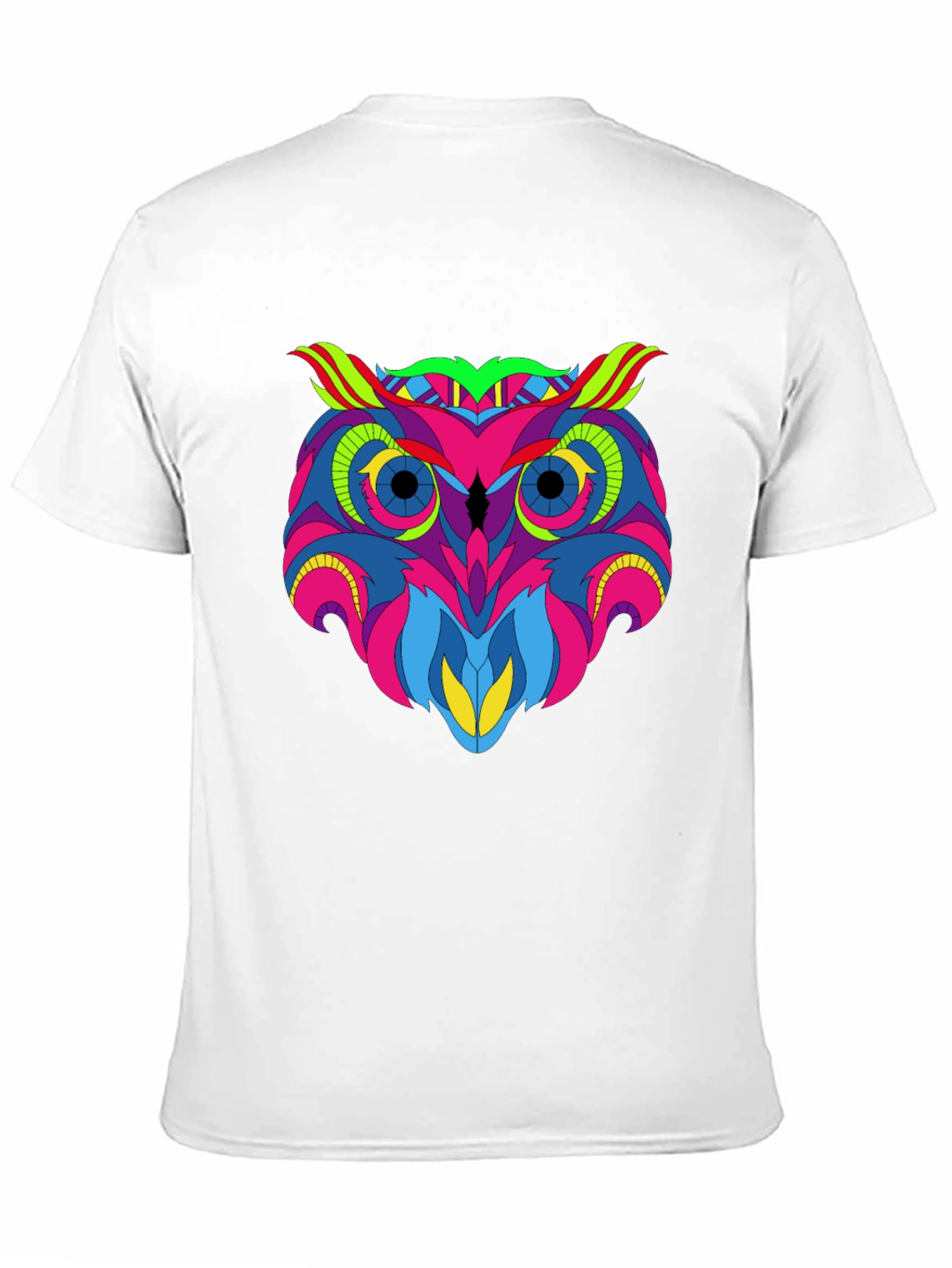 Vivid Owl Graphic Tee - Mens Black T-Shirt