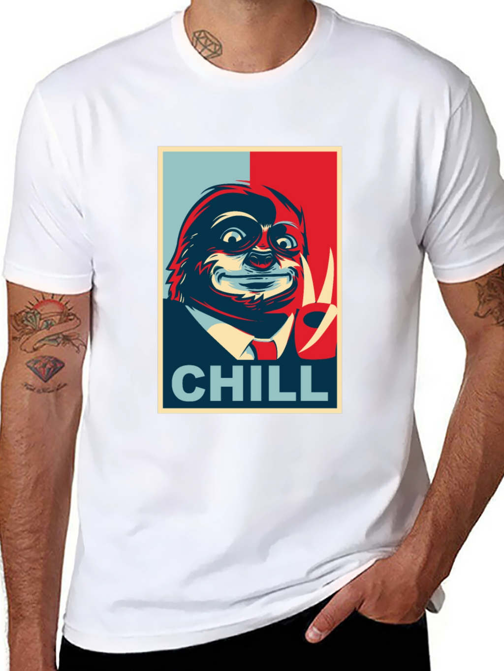 Chill Sloth Graphic Tee - Relaxed Vibe