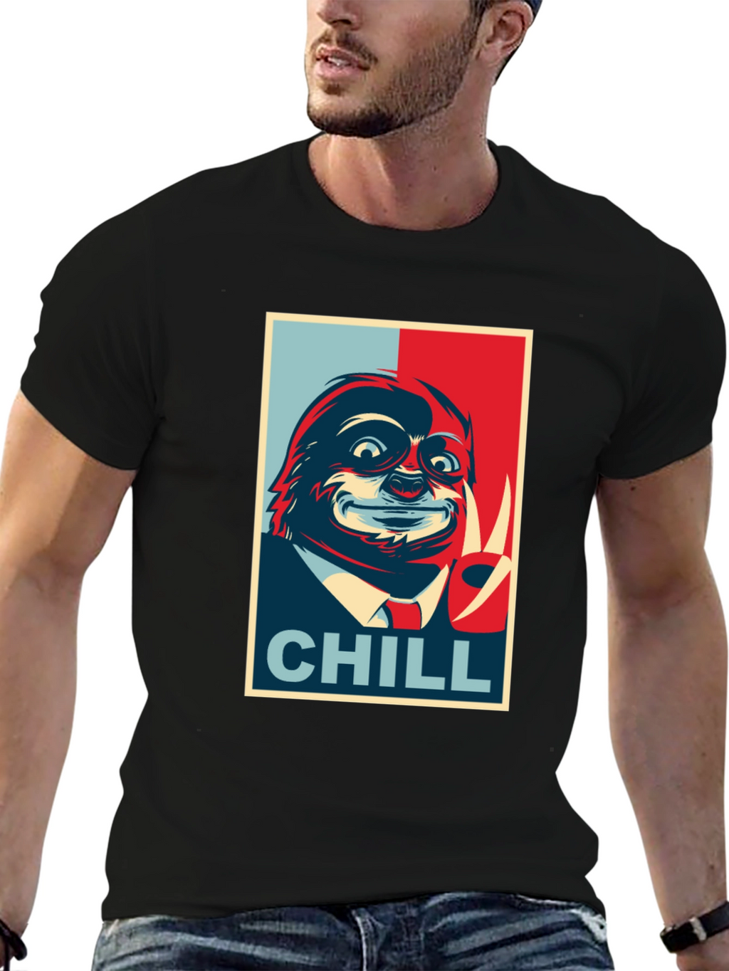Chill Sloth Graphic Tee - Relaxed Vibe