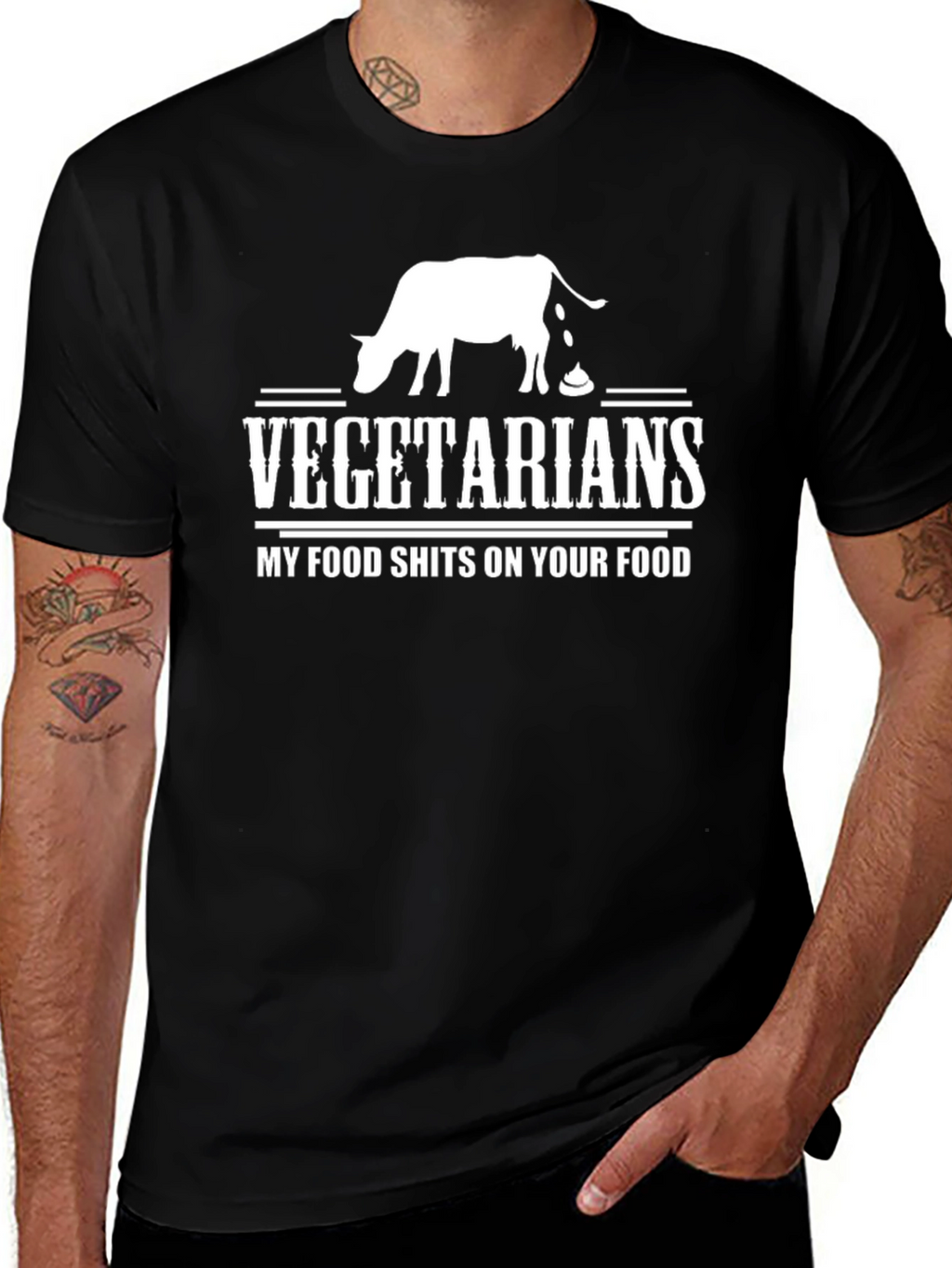 Vegetarians My Food Shits On Your Food T-Shirt