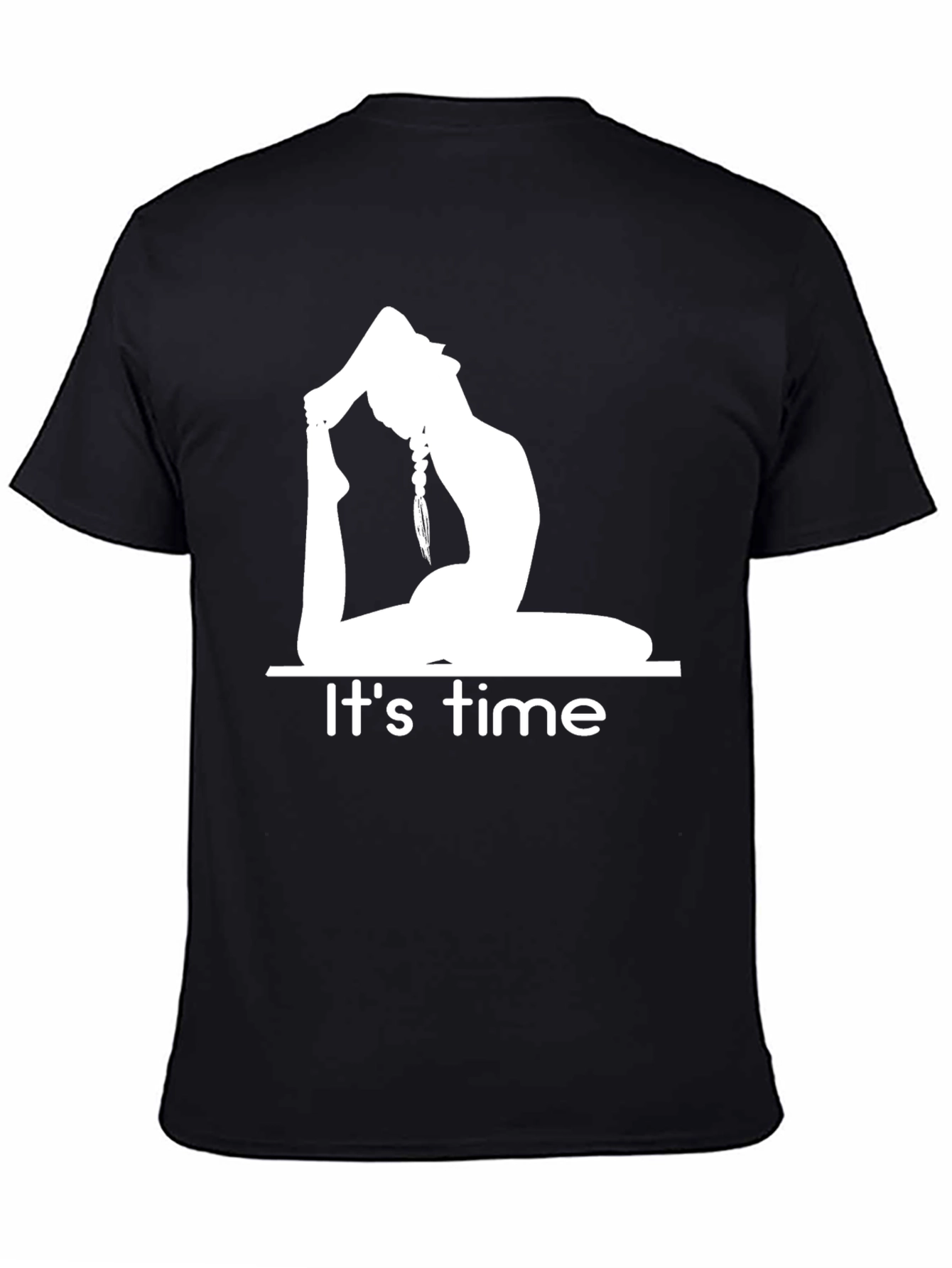 Yoga Time T-Shirt - Black Cotton Blend