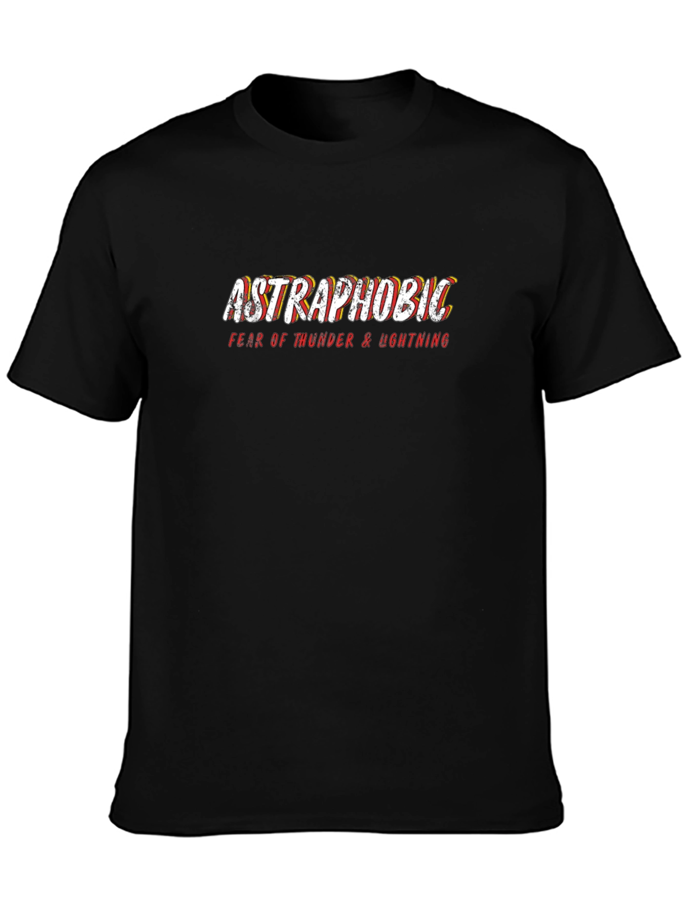 Astraphobic T-Shirt: Fear of Thunder & Lightning Tee
