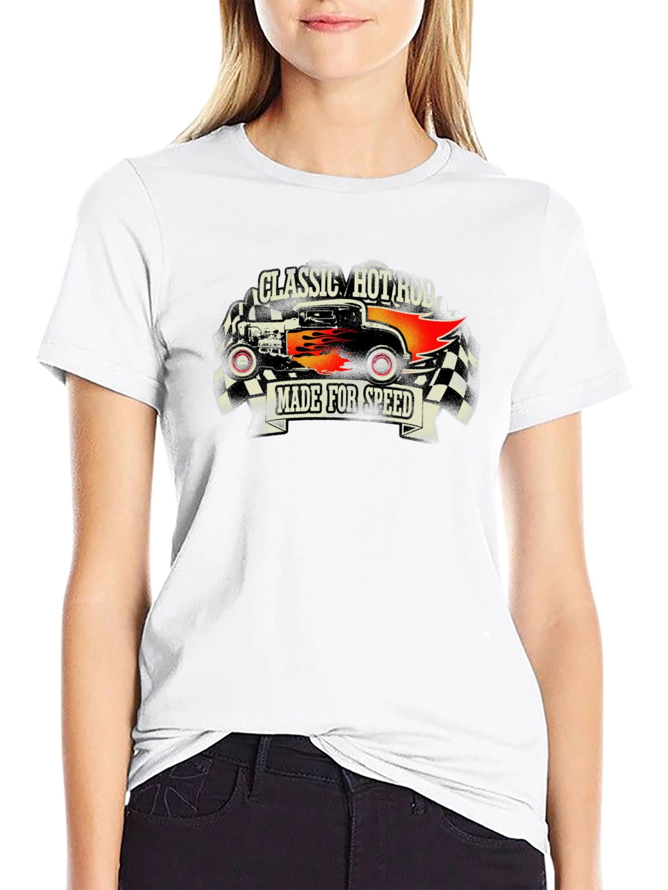 Classic Hot Rod Car Graphic T-Shirt
