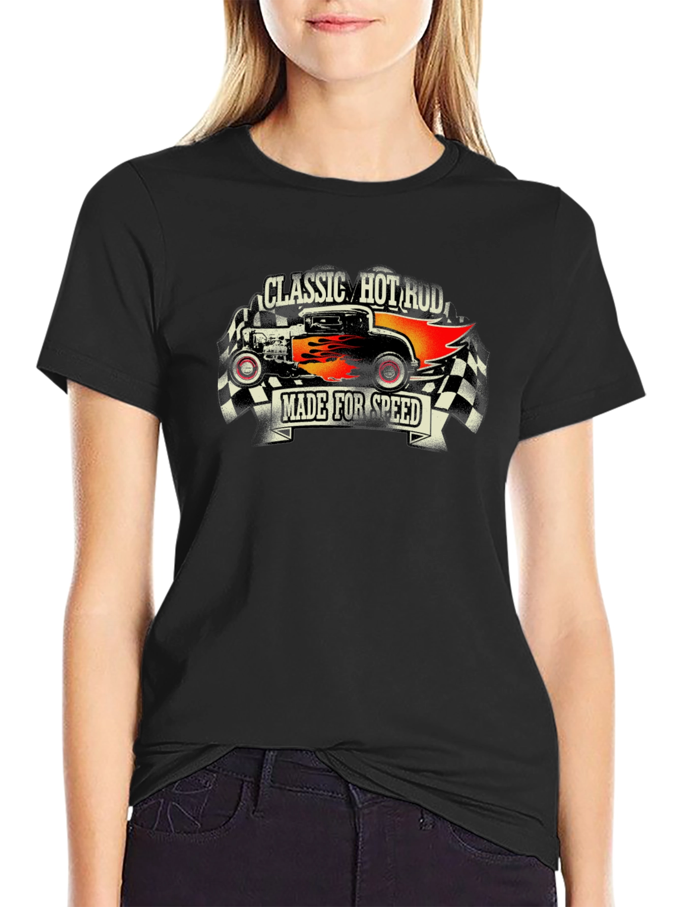 Classic Hot Rod Car Graphic T-Shirt