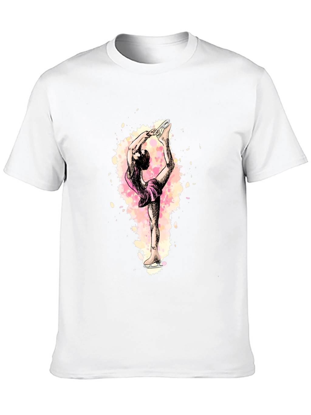 Figure Skater Graphic Black T-Shirt