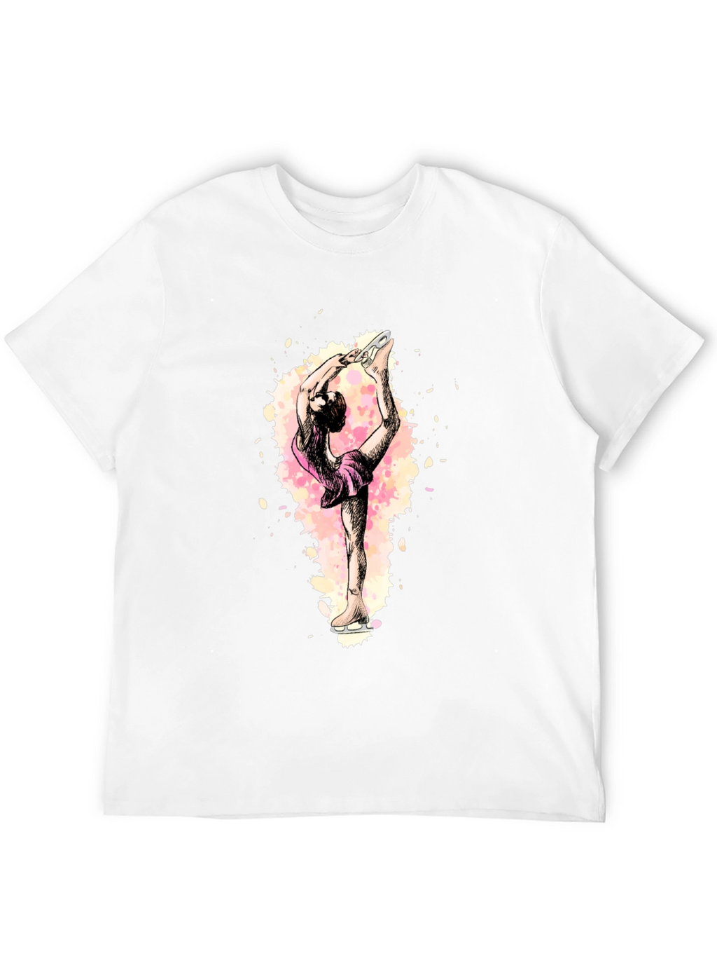 Figure Skater Graphic Black T-Shirt