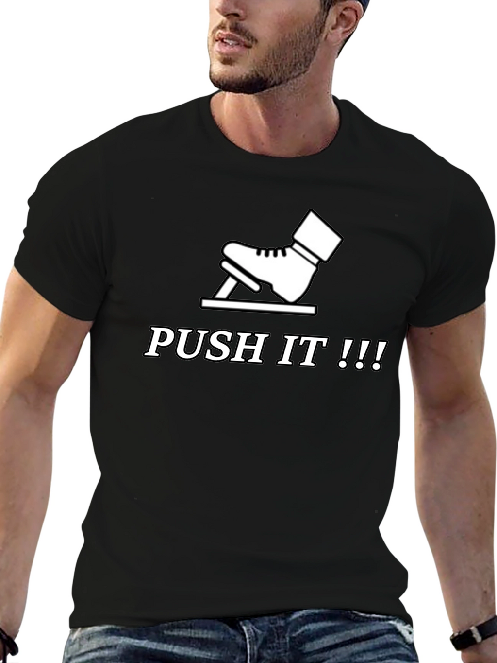 Push It T-Shirt - Funny Skateboarding Tee
