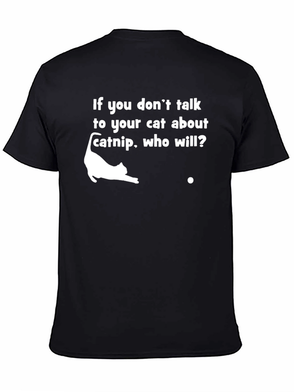 Catnip Cat Lover Graphic T-Shirt - Unisex Black Tee
