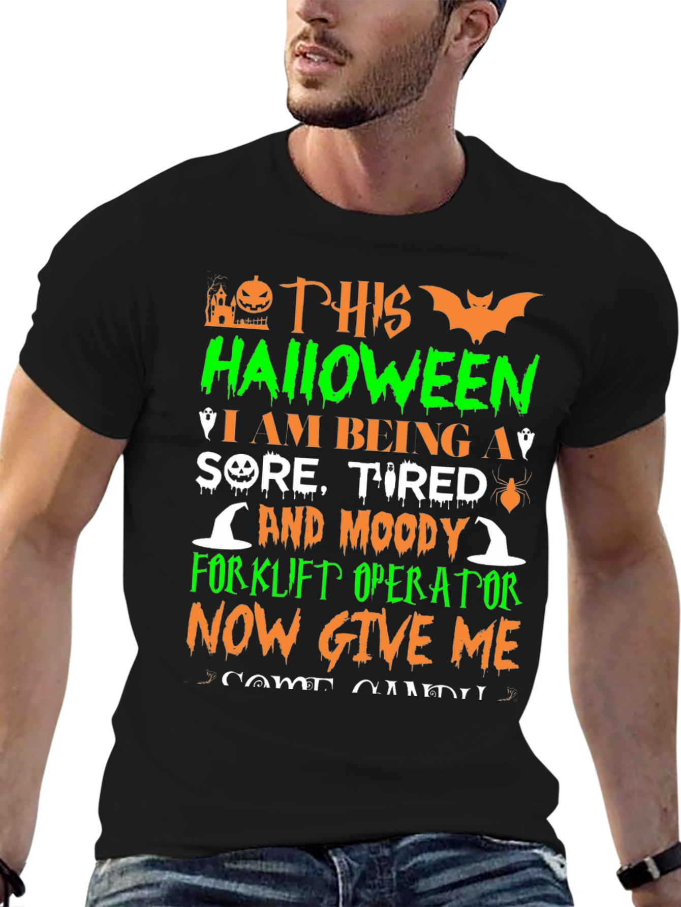 Halloween Forklift Operator T-Shirt