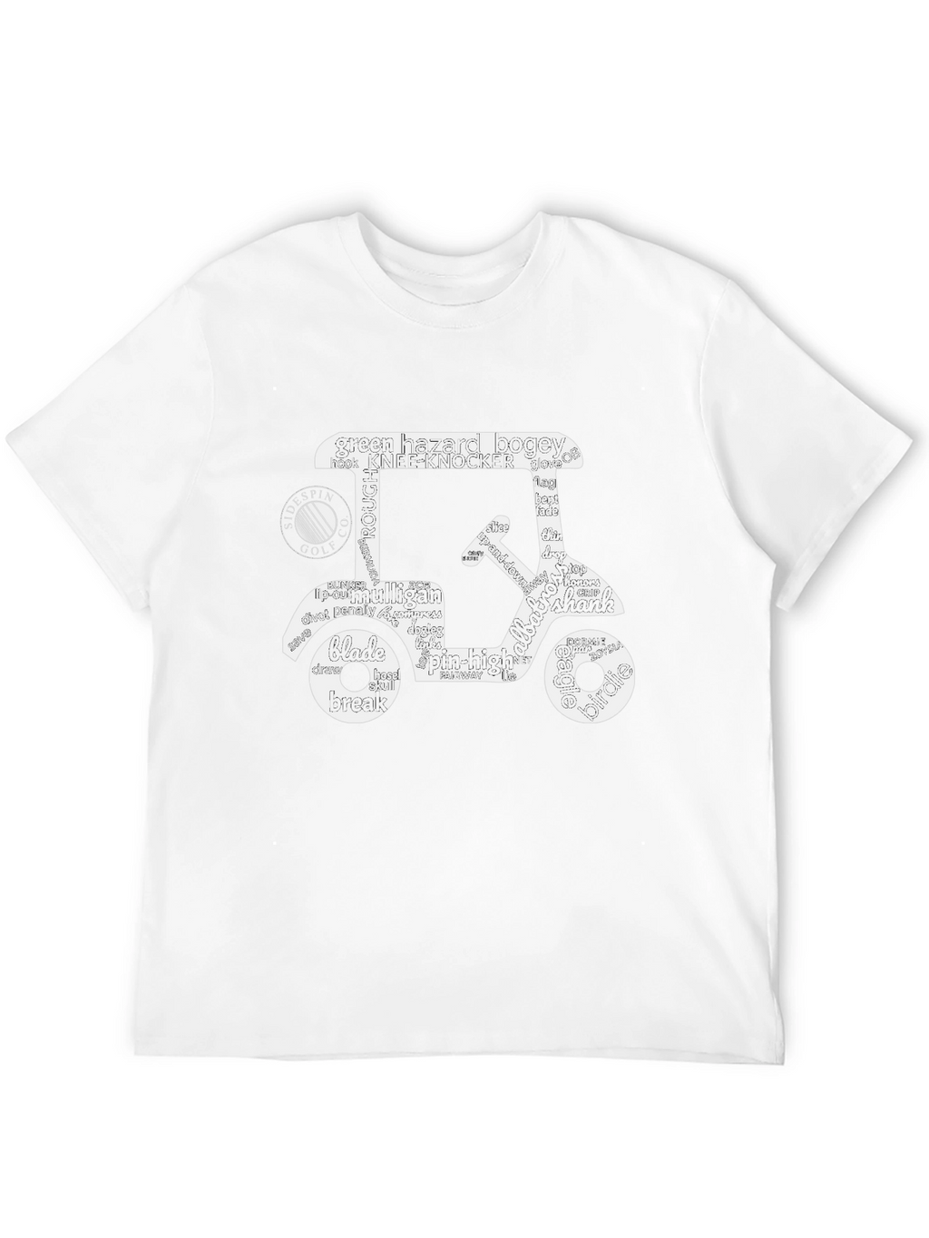Golf Cart Word Art T-Shirt