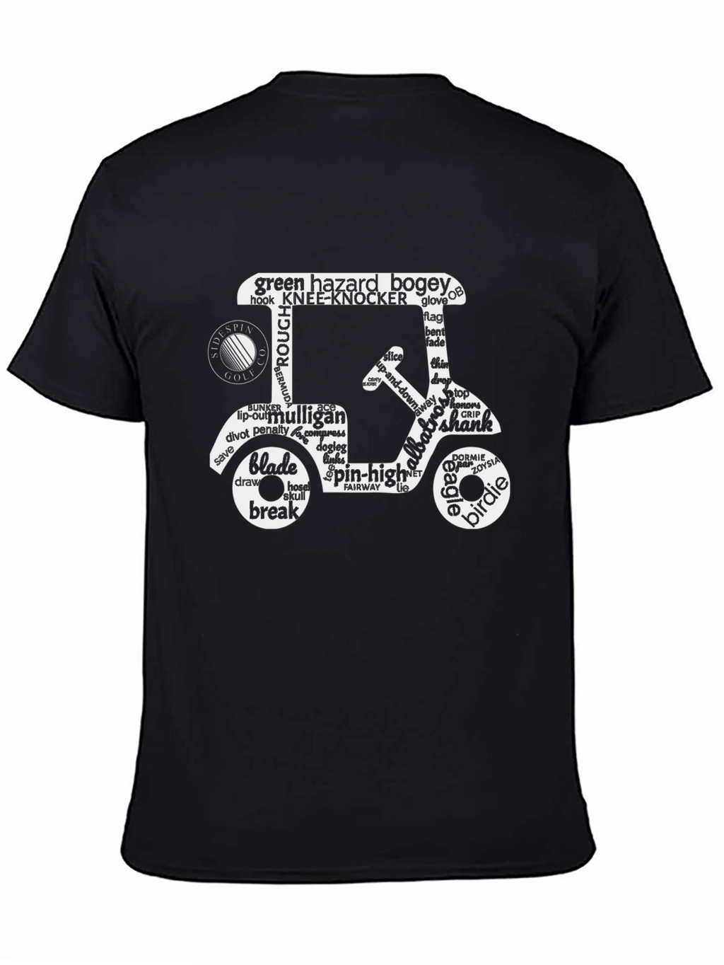 Golf Cart Word Art T-Shirt
