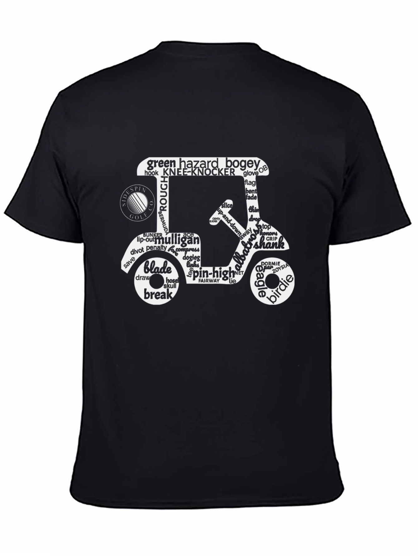 Golf Cart Word Art T-Shirt