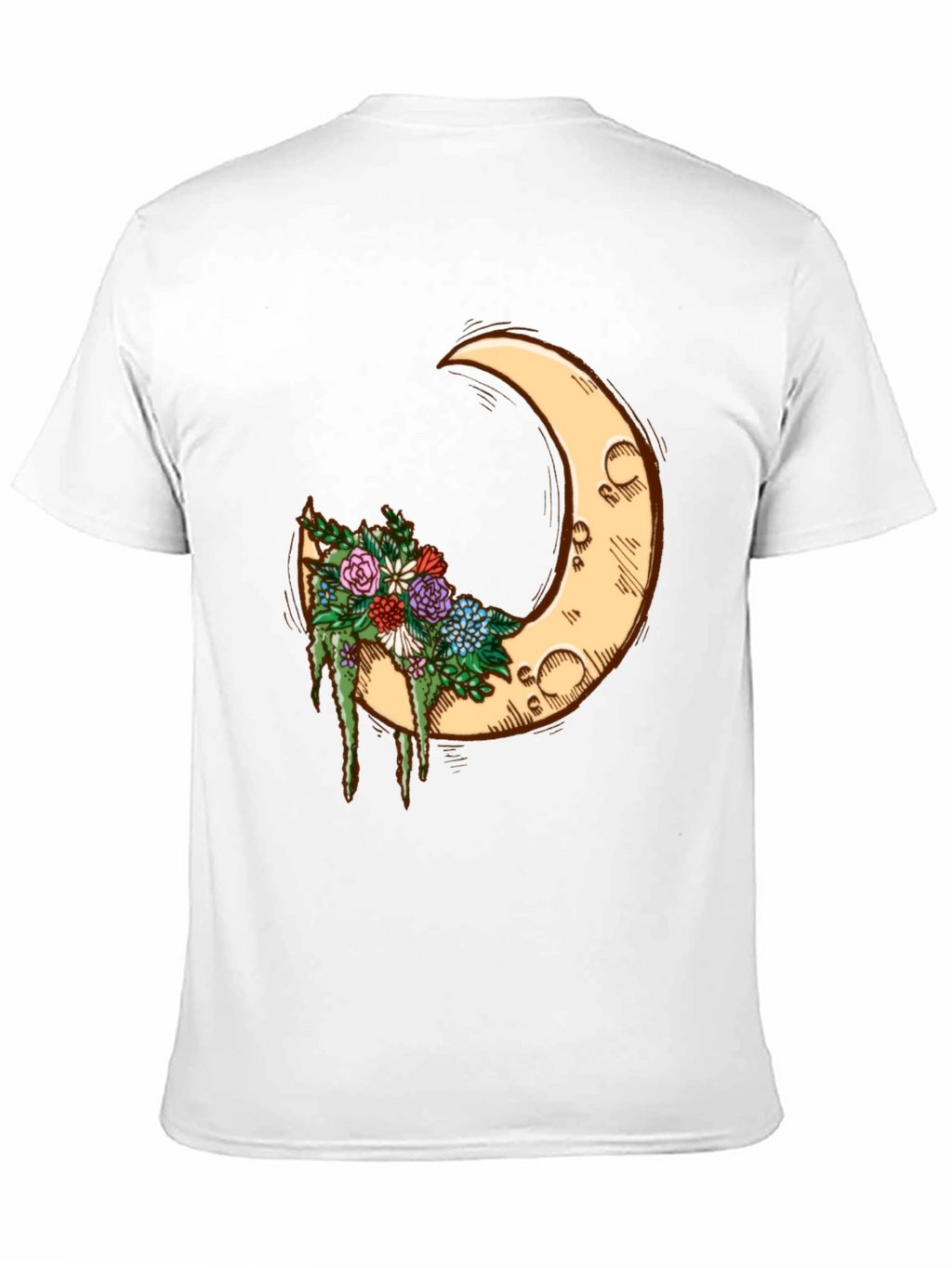 Crescent Moon Floral Tee
